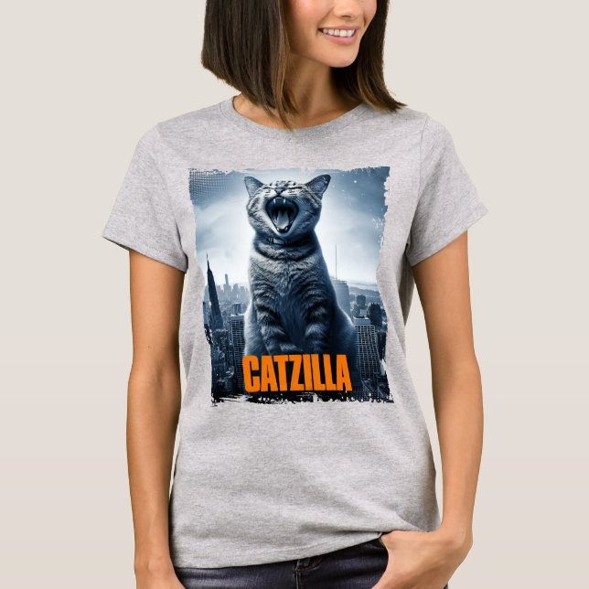 Camiseta de mujeres relajadas de Catzilla (Anverso)