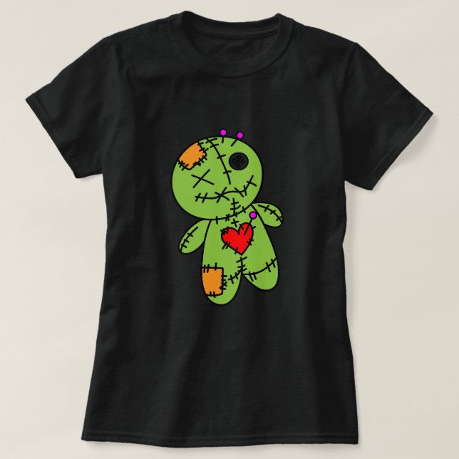 Camiseta de mujeres verdes Voo Doo (Diseño del anverso)
