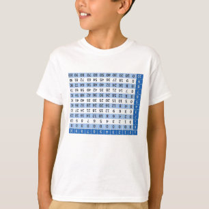Camiseta De multiplicación de las tablas referencia fácil