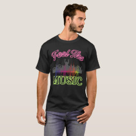 Camiseta de multitud festiva vibrante: Siente la m