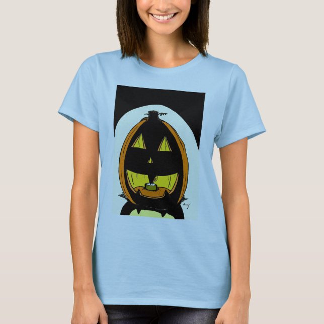 Camiseta de muñeca bebé de Jack o' Lantern (Anverso)