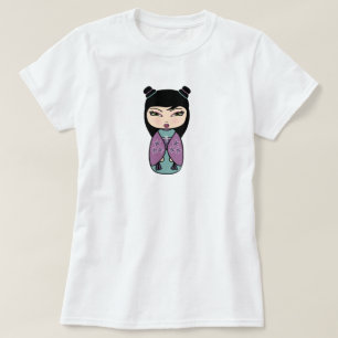Camiseta de muñeca japonesa Kokeshi