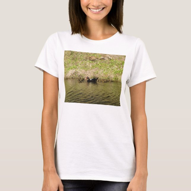 Camiseta de muñeca Momma and Baby Ducks (Anverso)