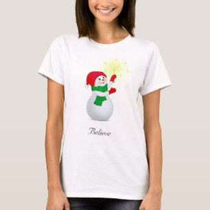 Camiseta de muñeco de nieve de Navidad