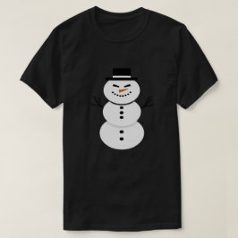 Camiseta de muñeco de nieve lindo