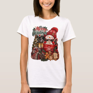 Camiseta de muñeco de nieve lindo - Regalo de Navi