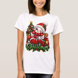 Camiseta de muñeco de nieve lindo - Regalo de Navi