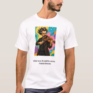 Camiseta de música de Nietzsche