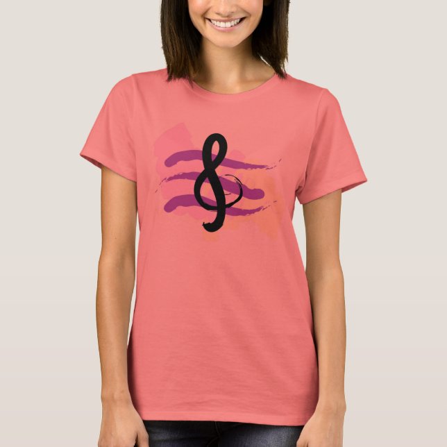 Camiseta de música KRW G-Clef (Anverso)
