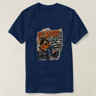 Camiseta de música retro con vibraciones clásicas