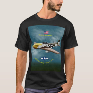 Camiseta de Mustang P51D clásica estadounidense