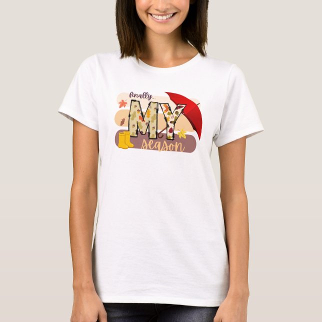 Camiseta de My Season Doodle Letters (Anverso)