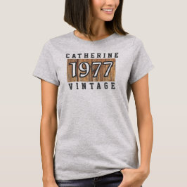 Camiseta de nacimiento de 1977