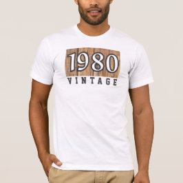 Camiseta de nacimiento de 1980