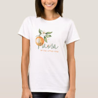 Camiseta de naranja cítrico para mamá en camino en