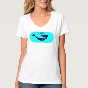 camiseta de natación de sirena submarina