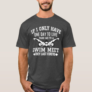 Camiseta de natación divertida práctica de natació