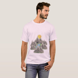 Camiseta de naturaleza de acuarela - Aventura en l