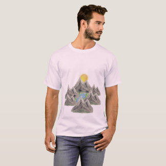Camiseta de naturaleza de acuarela - Aventura en l