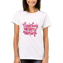 Camiseta de Navidad abstracta Avant-Garde Merry Br