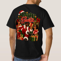 Camiseta de Navidad Afroamericana Dirty Santa