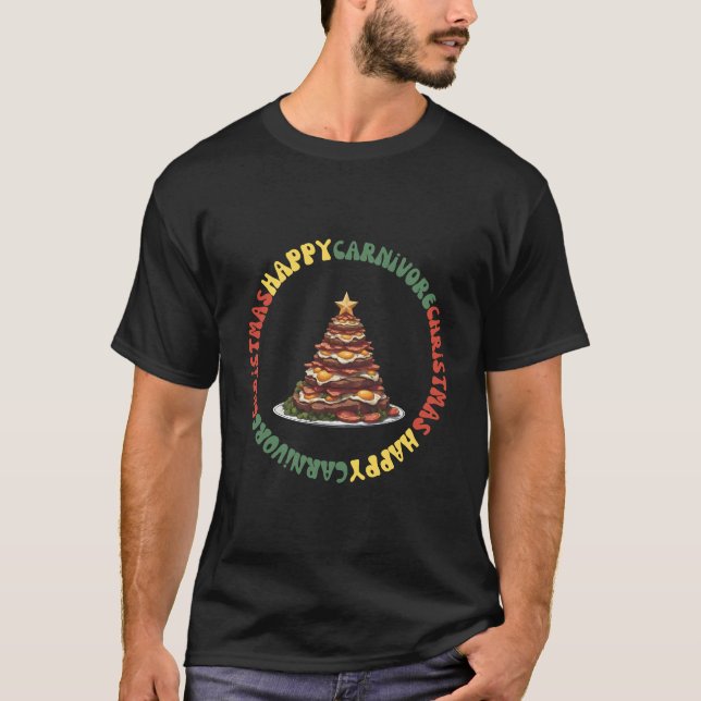 Camiseta de Navidad Carnívora  (Anverso)