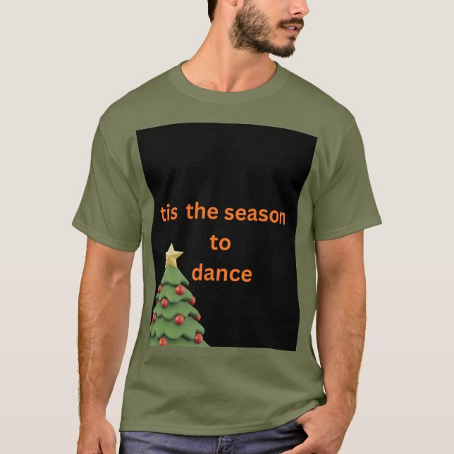 Camiseta de Navidad con árbol de Navidad 'Es la te (Anverso)
