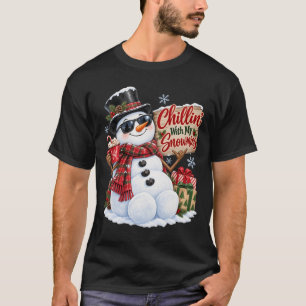 Camiseta de Navidad con mis muñecos de nieve