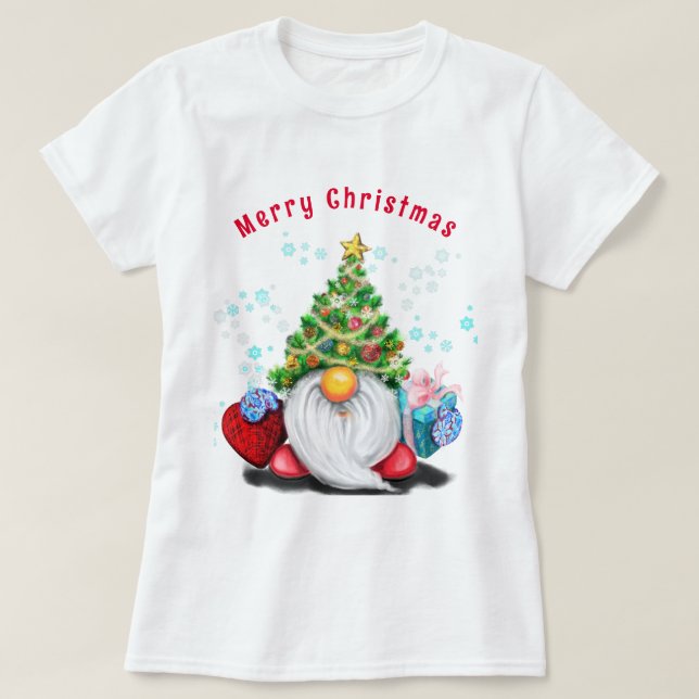 Camiseta de navidad con regalos (Diseño del anverso)