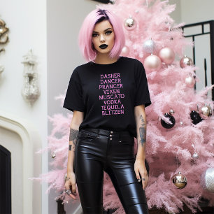 Camiseta de Navidad Dasher Dancer Prancer