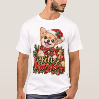 Camiseta de Navidad de Chihuahua Feliz Navidog
