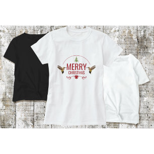 Camiseta de Navidad de Colibrí Blanca