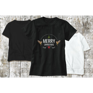 Camiseta de Navidad de Colibrí Negra