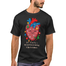 Camiseta de Navidad de Corazón Personalizada para