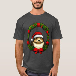 Camiseta de Navidad de Erizo