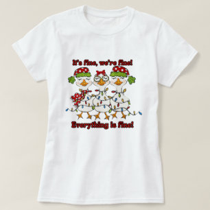 Camiseta de Navidad de Ganso Tonto