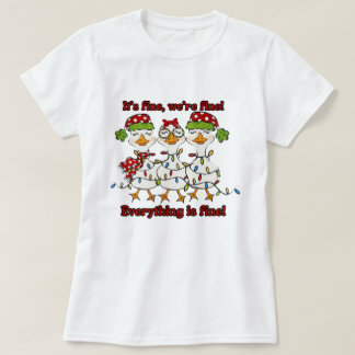 Camiseta de Navidad de Ganso Tonto