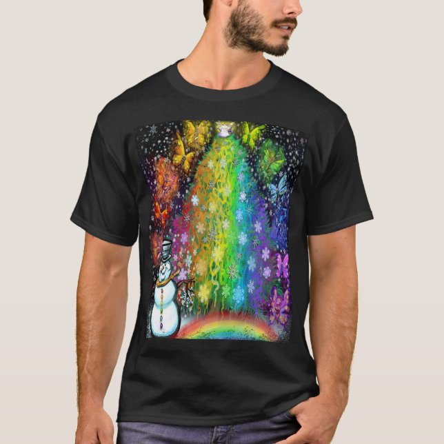 Camiseta de Navidad de Hadas del Arcoíris (Anverso)