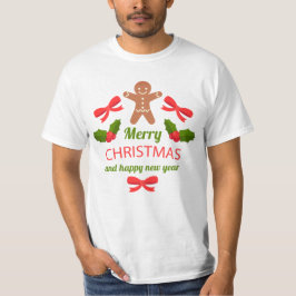 Camiseta de Navidad de la familia de pan de jengib