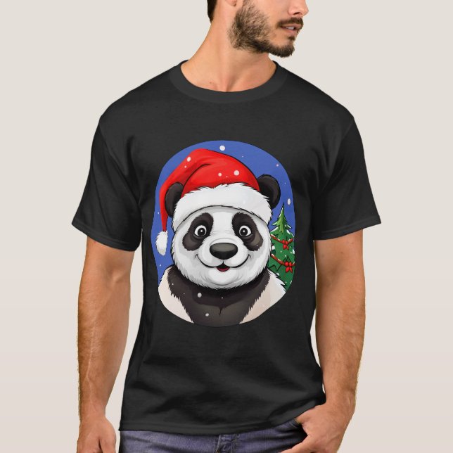 Camiseta de Navidad de Pandas (Anverso)