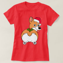 Camiseta de Navidad de perro Corgi