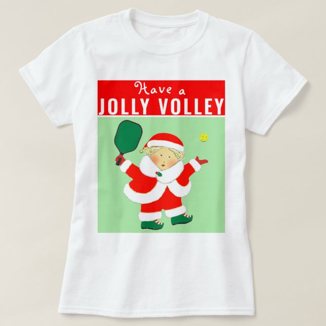 Camiseta de Navidad de Pickleball Holiday (Diseño del anverso)