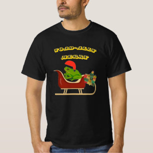 Camiseta de Navidad de Rana Totalmente Alegre