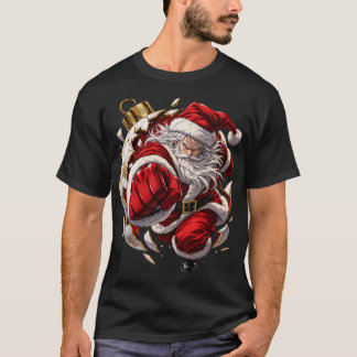 Camiseta de Navidad de Santa, Camiseta gráfica de 