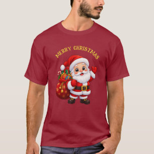 Camiseta de Navidad de Santa Claus de Dibujos Anim