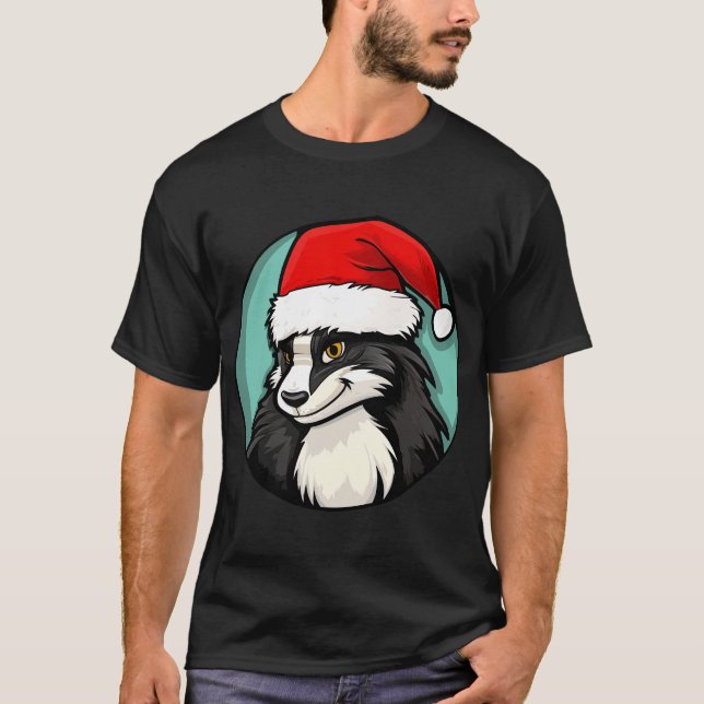 Camiseta de Navidad de zorrillo (Anverso)