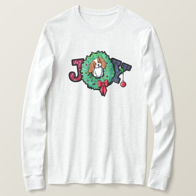 Camiseta de Navidad del Cavalier King Charles (Anverso del diseño)