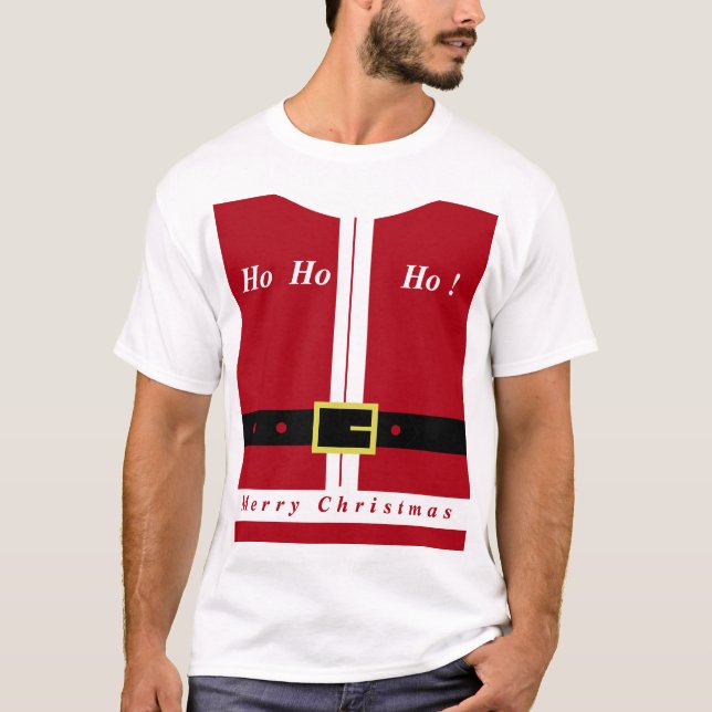 Camiseta de Navidad Diseño Divertido de Santa Clau (Anverso)