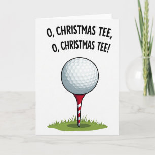 Camiseta de Navidad Divertida Tarjeta de Golf