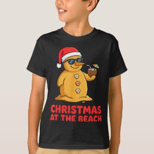 Camiseta de Navidad en la Playa Divertida Sandman 